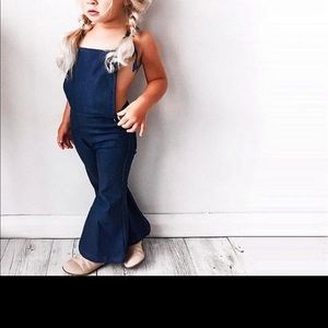 Bell bottom overalls